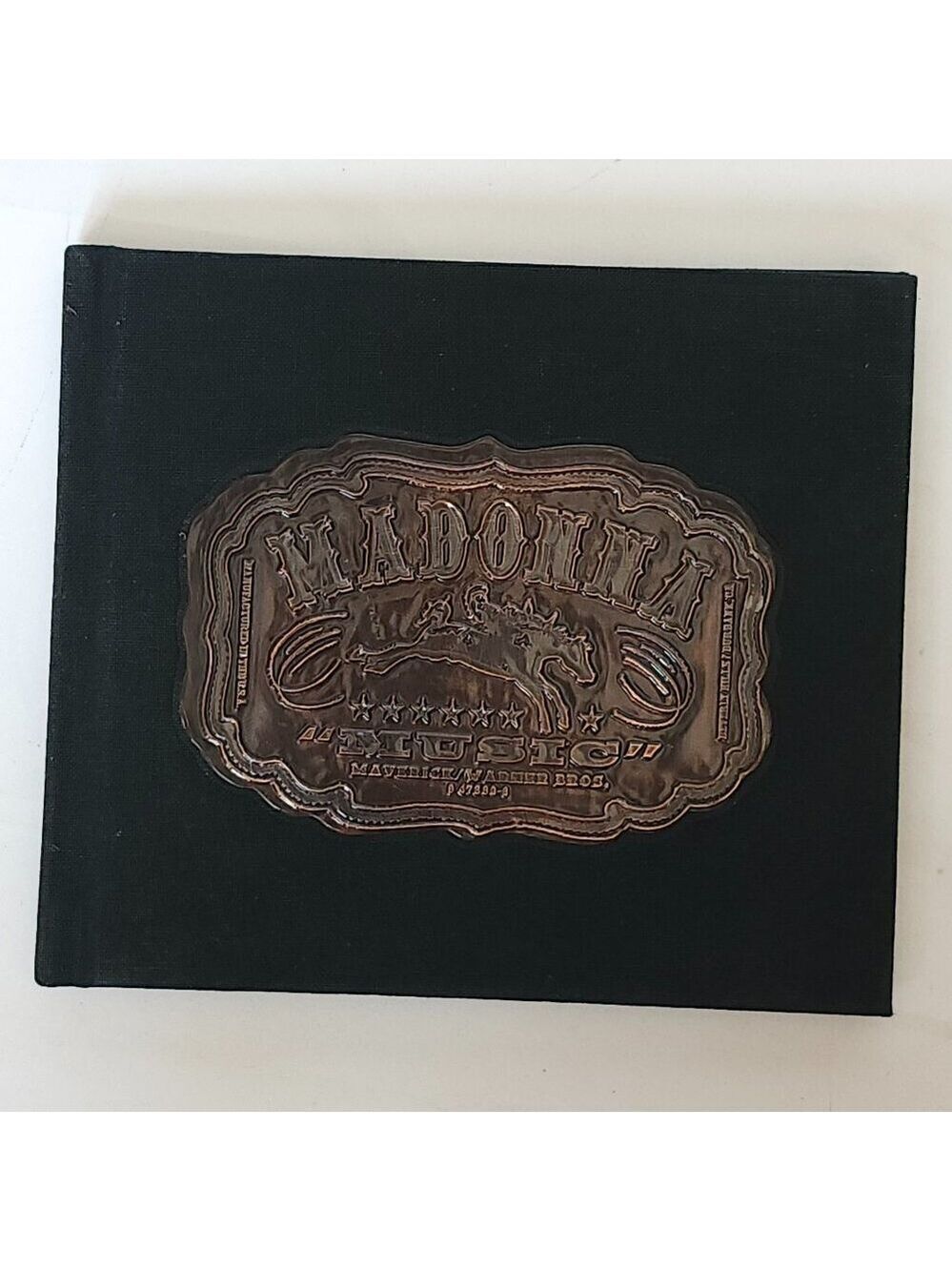 Madonna Music Limited Edition Black Hessian CD Preowned